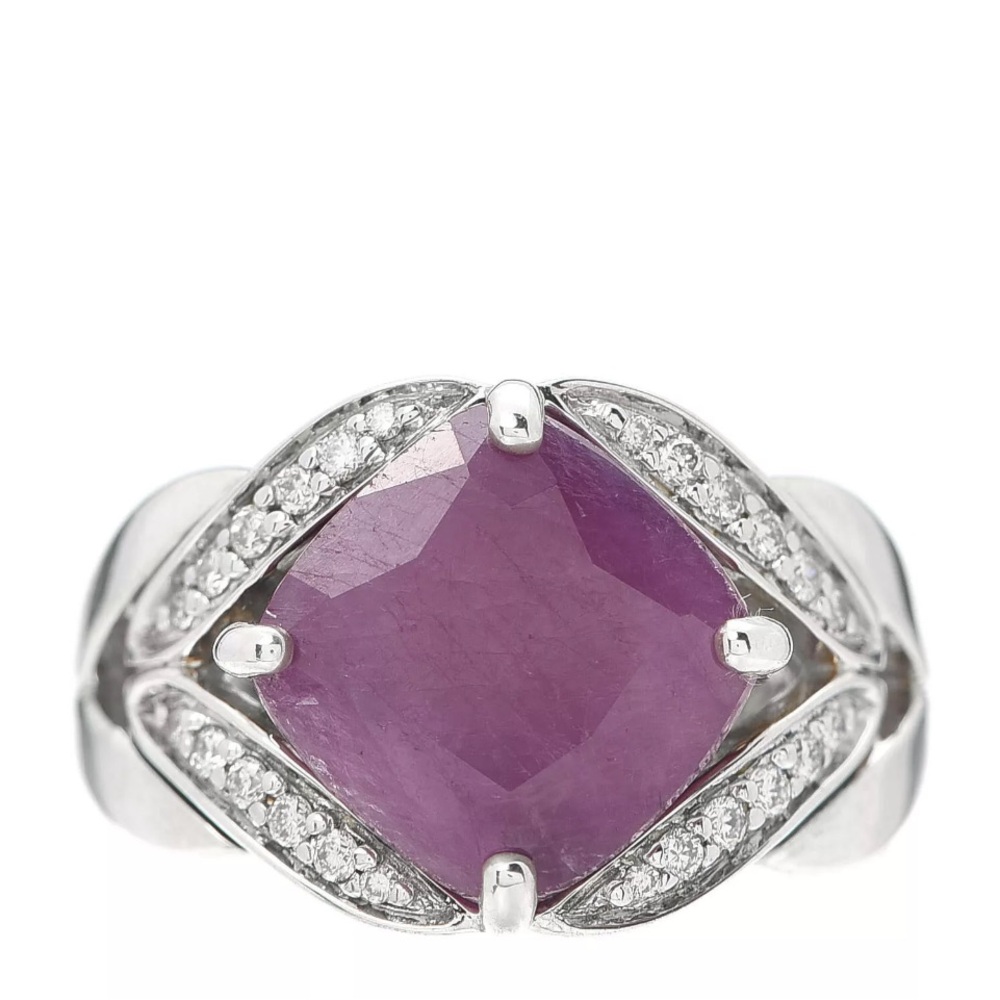 RARE John Hardy silver modern Magic cut silver sheen sapphire ring size 6